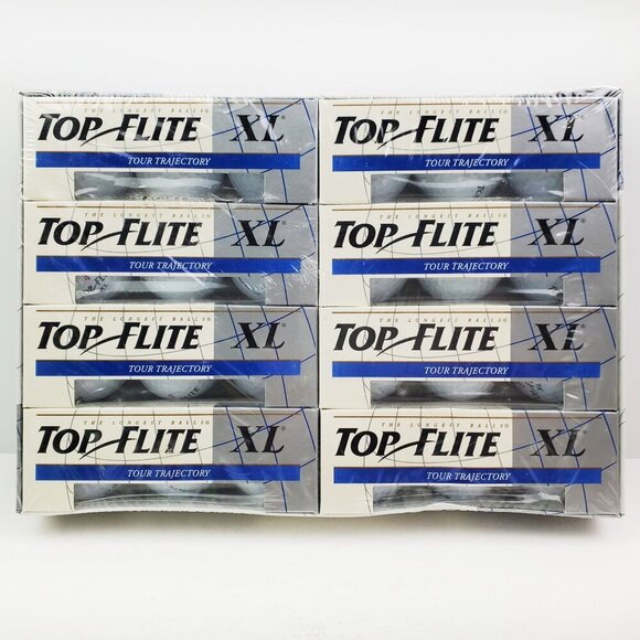 Top Flite XL Golf Balls Tour Trajectory 24 Count Pack 1990s NOS Sealed - Picture 1 of 8
